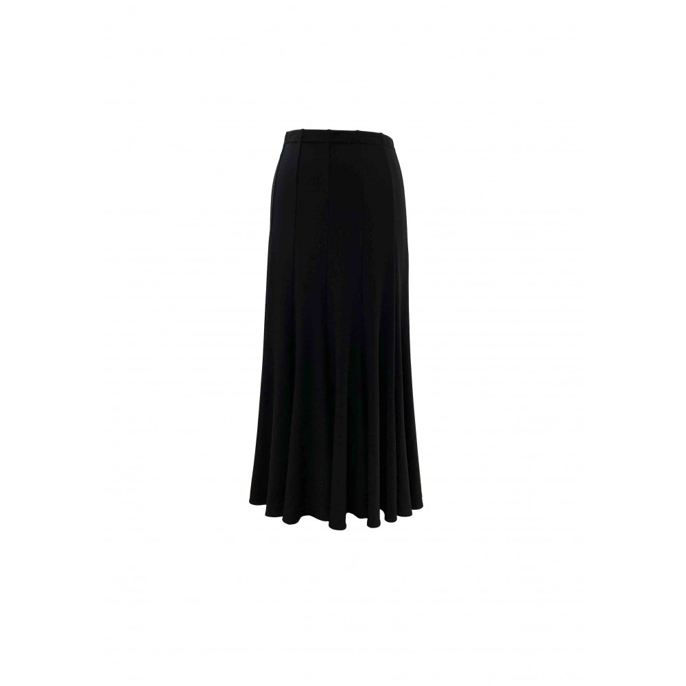 Black jersey skirt Demi - Black skirt with elastic waistband
