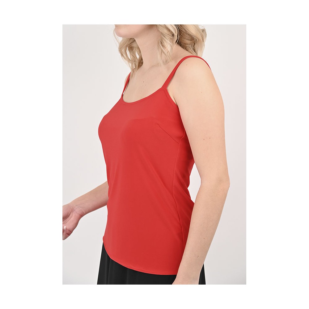 Pia Strapless Top Red